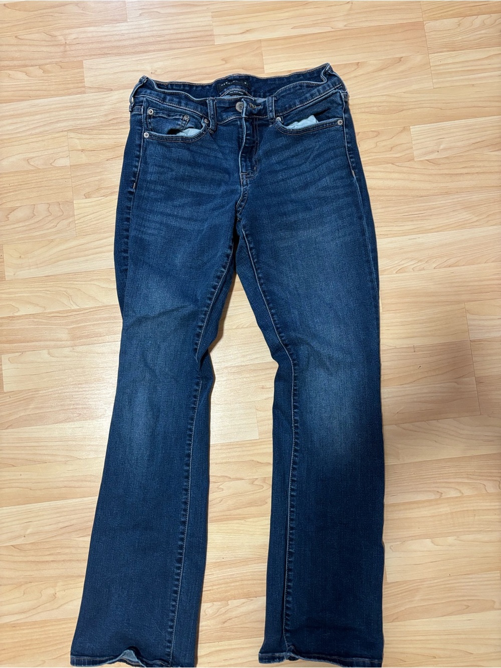 Aeropostale Dark Blue Mid Rise Bootcut Jeans